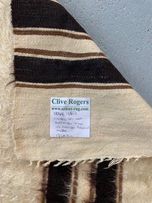 Turkish vintage E. Anatolian Siirt lightweight mohair kilim (185 x 136cm)