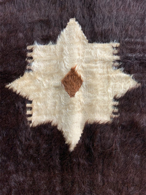 Turkish vintage E. Anatolian Siirt lightweight mohair kilim (190 x 155cm)