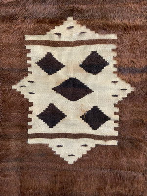 Turkish vintage E. Anatolian Siirt lightweight mohair kilim (176 x 124cm)