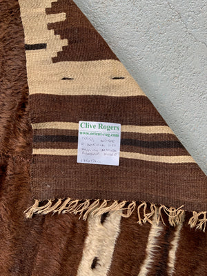 Turkish vintage E. Anatolian Siirt lightweight mohair kilim (176 x 124cm)