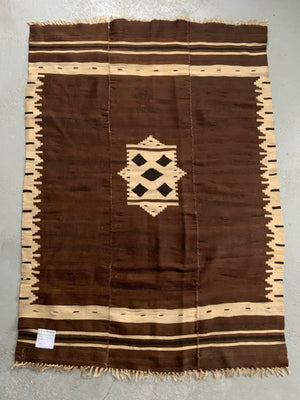 Turkish vintage E. Anatolian Siirt lightweight mohair kilim (176 x 124cm)