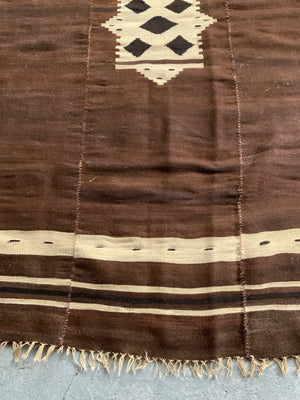 Turkish vintage E. Anatolian Siirt lightweight mohair kilim (176 x 124cm)