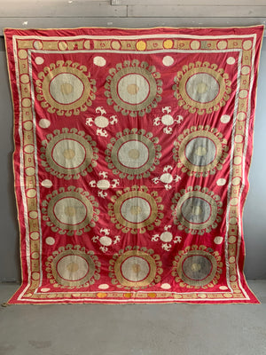 Samarkand large vintage suzani (270 x 224cm)