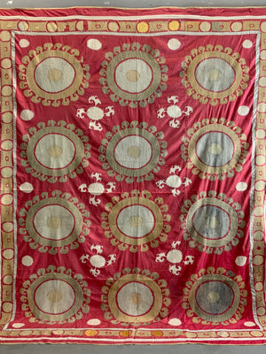 Samarkand large vintage suzani (270 x 224cm)