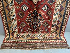 Antique Fars Qashgai kilim (272 x 149cm)