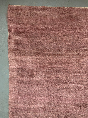 Indian OKA plain soft pink blush small carpet (311 x 240cm)