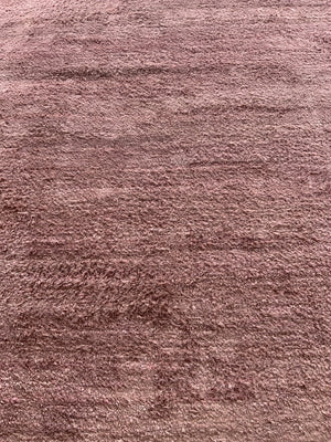Indian OKA plain soft pink blush small carpet (311 x 240cm)