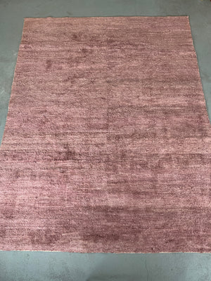 Indian OKA plain soft pink blush small carpet (311 x 240cm)