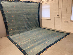 Indian very large vintage dhurrie (508 x 326cm)