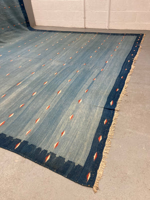 Indian very large vintage dhurrie (508 x 326cm)