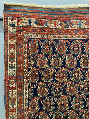 Afshar antique rug with paisley boteh design (212 x 135cm)