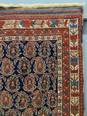 Afshar antique rug with paisley boteh design (212 x 135cm)
