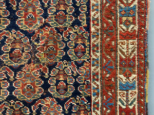 Afshar antique rug with paisley boteh design (212 x 135cm)