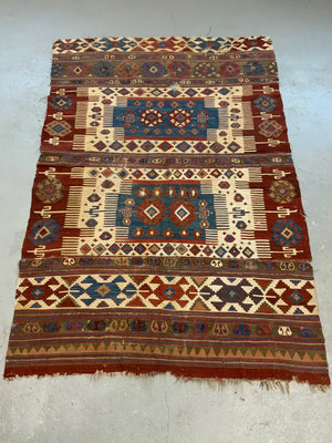 Antique Turkish Aydin kilim fragment (256 x 174cm) *AF