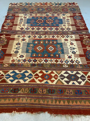 Antique Turkish Aydin kilim fragment (256 x 174cm) *AF