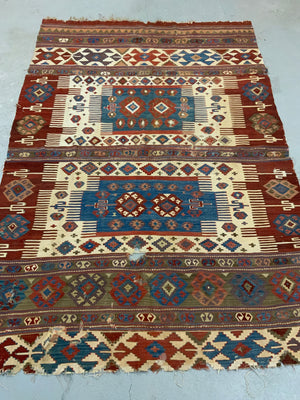 Antique Turkish Aydin kilim fragment (256 x 174cm) *AF