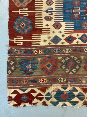 Antique Turkish Aydin kilim fragment (256 x 174cm) *AF