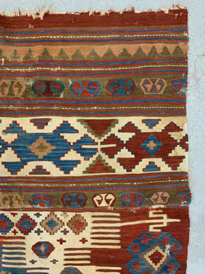 Antique Turkish Aydin kilim fragment (256 x 174cm) *AF