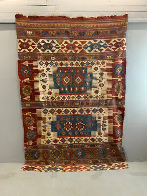 Antique Turkish Aydin kilim fragment (256 x 174cm) *AF