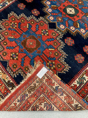 Afshar antique triple medallion rug (169 x 134cm)