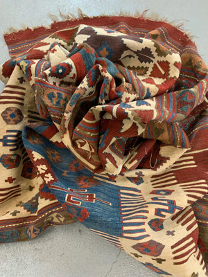 Antique Turkish Aydin kilim fragment (256 x 174cm) *AF