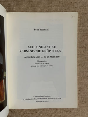 Bausback, Peter : ALTE UND ANTIKE CHINESISCHE KNUPFKUNST,