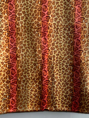Feax  leopard skin lined cover (149 x 114cm)