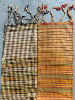 Ottoman antique Southern Turkey or Lebanon cotton scarf (224 x 54cm)