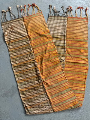 Ottoman antique Southern Turkey or Lebanon cotton scarf (224 x 54cm)