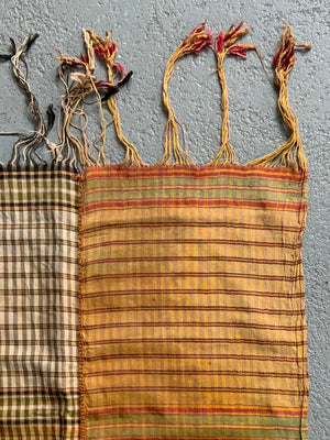 Ottoman antique Southern Turkey or Lebanon cotton scarf (224 x 54cm)