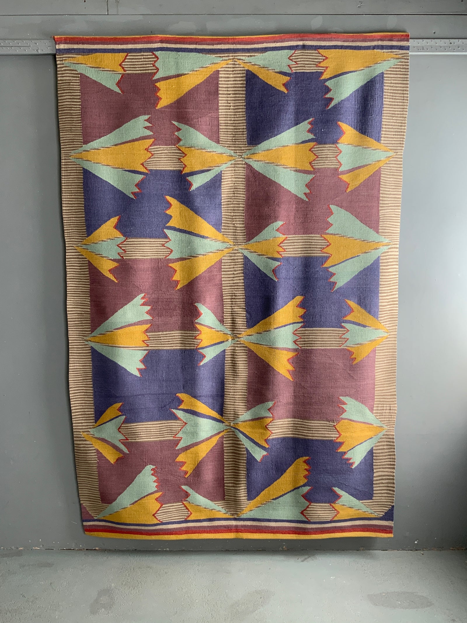 Turkish modern tapestry kilim (229 x 153cm) *new