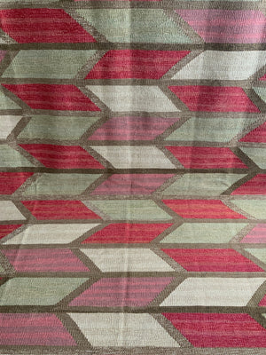 Turkish modern chevron design oversize tapestry kilim (348 x 245cm) *new