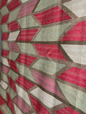 Turkish modern chevron design oversize tapestry kilim (348 x 245cm) *new