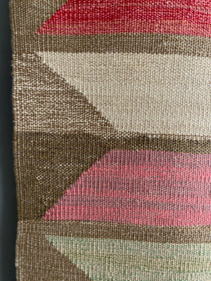 Turkish modern chevron design oversize tapestry kilim (348 x 245cm) *new
