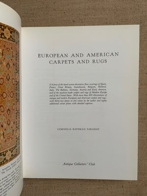 European and American Carpets and Rugs. Faraday, Cornelia.