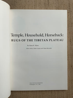 Rugs of the Tibetan Plateau. Myers, Diana.