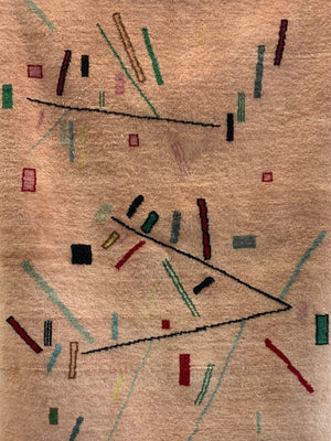 Turkish contemporary rug after Müren (148 x 102cm)