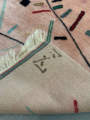 Turkish contemporary rug after Müren (148 x 102cm)