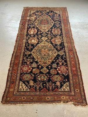 Kurdish antique kelleigh carpet (346 x 154cm) *AF