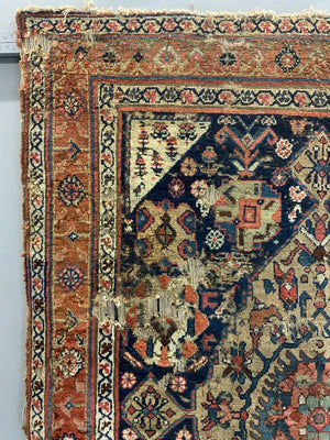Kurdish antique kelleigh carpet (346 x 154cm) *AF
