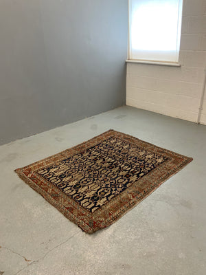 Caucasian antique Konakand blue ground rug (153 x 127cm)
