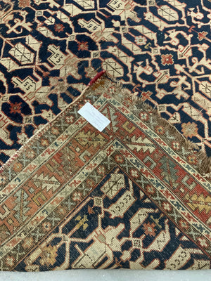 Caucasian antique Konakand blue ground rug (153 x 127cm)