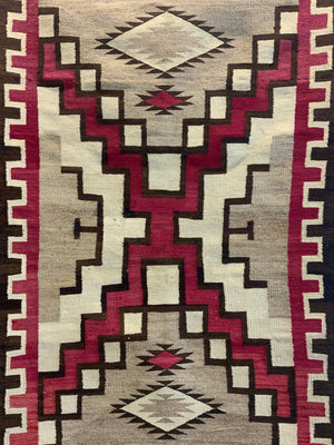 Navajo antique flatweave blanket rug (172 x 110cm)