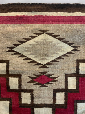 Navajo antique flatweave blanket rug (172 x 110cm)