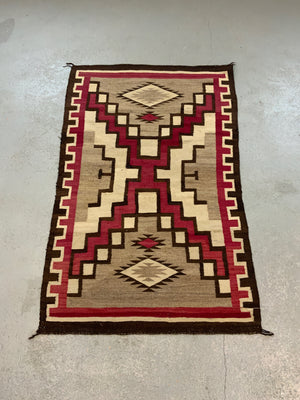 Navajo antique flatweave blanket rug (172 x 110cm)