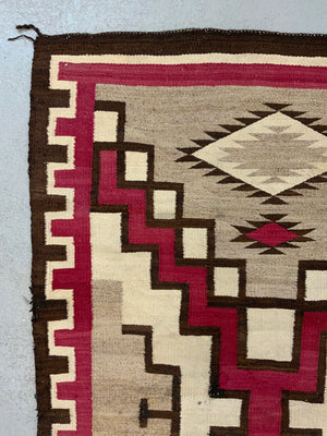 Navajo antique flatweave blanket rug (172 x 110cm)