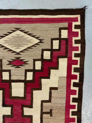 Navajo antique flatweave blanket rug (172 x 110cm)