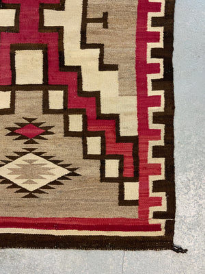 Navajo antique flatweave blanket rug (172 x 110cm)