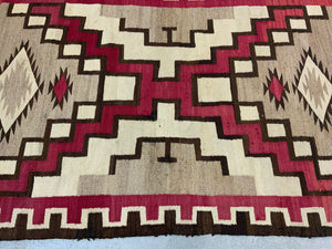 Navajo antique flatweave blanket rug (172 x 110cm)