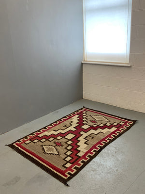 Navajo antique flatweave blanket rug (172 x 110cm)